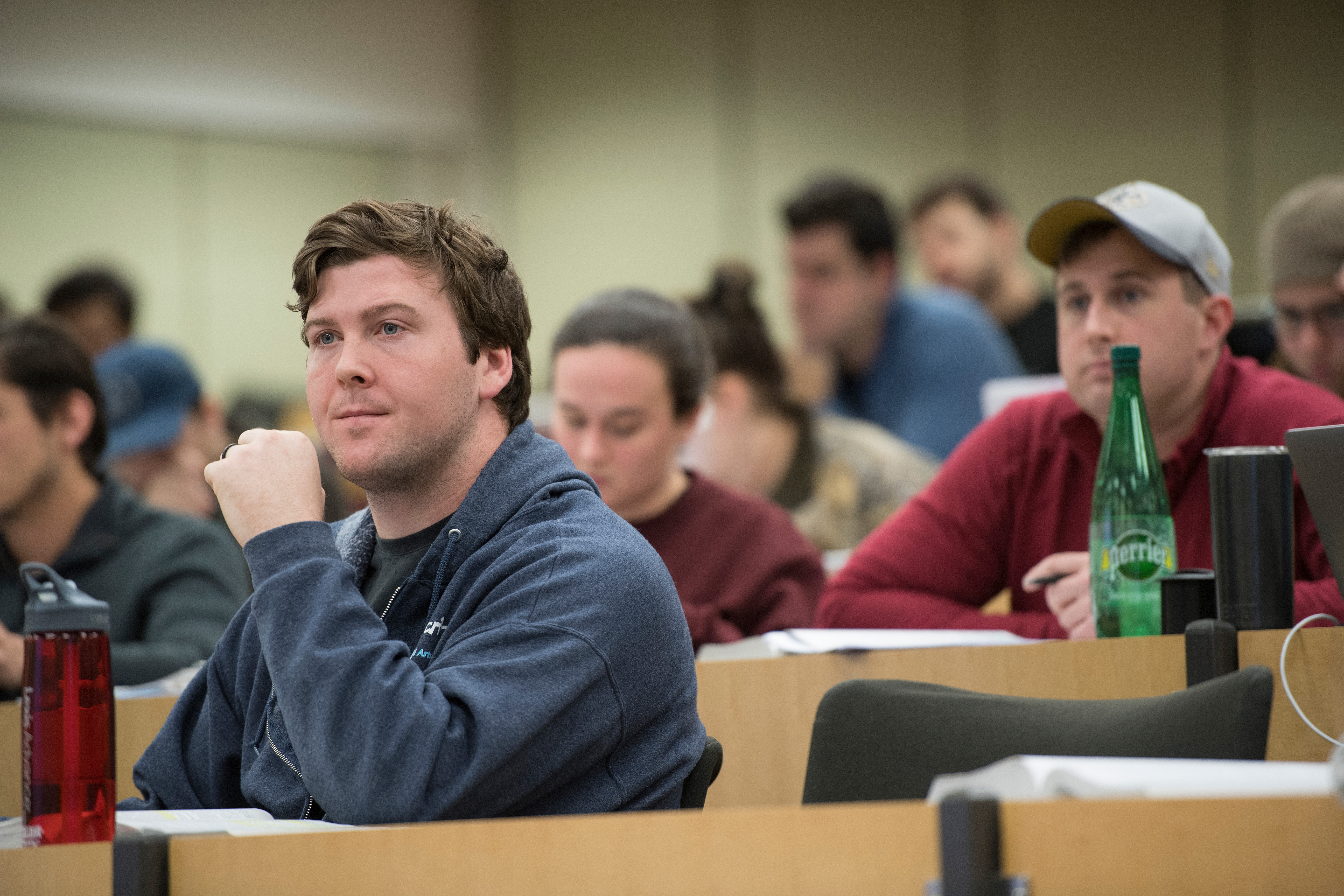 Student in class