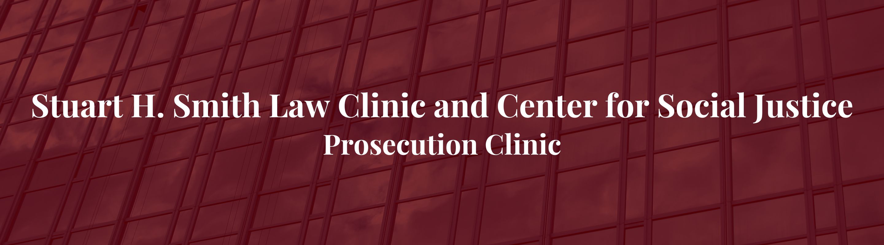 Prosecution Clinic banner