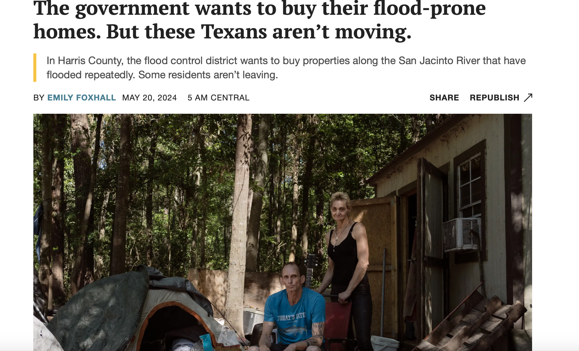 Image of a Texas family