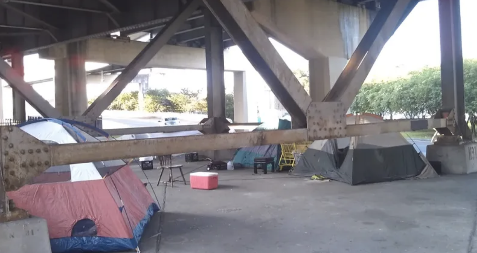 image of homeless encampment