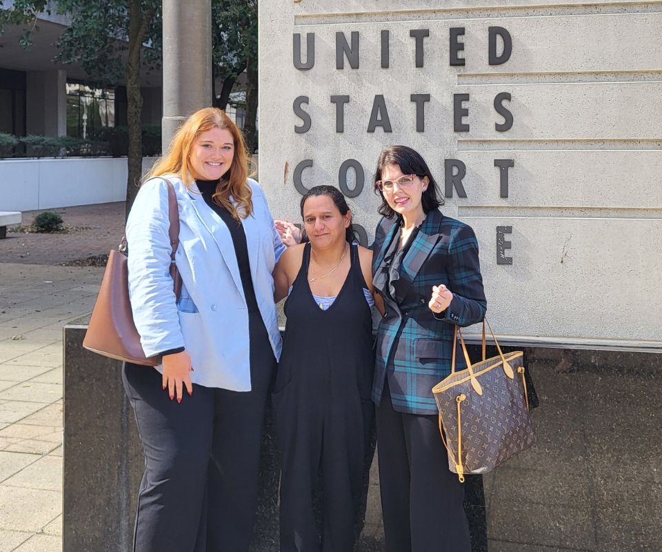McCrory and Tranchina w/ Client