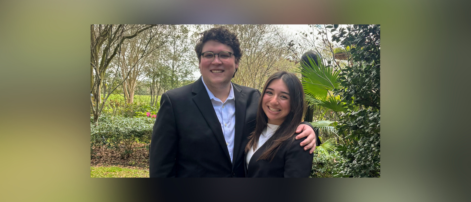 Loyola University New Orleans College of Law students Logan Pullin and Jessica Jagoda.