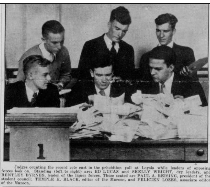 Loyola Maroon Voting Picture